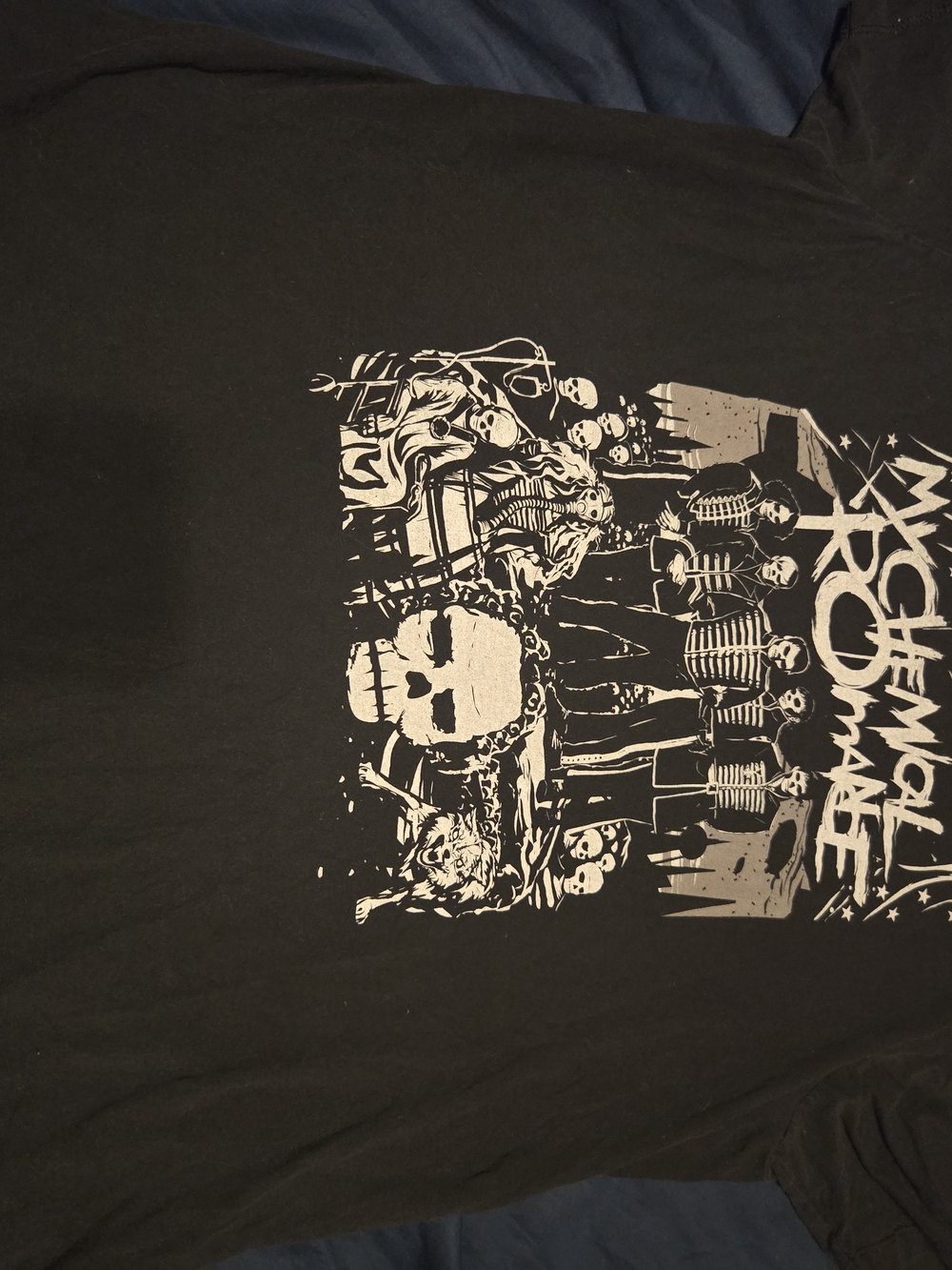 Pacifica Black and White Band Graphic Shirt My Chemical Romance